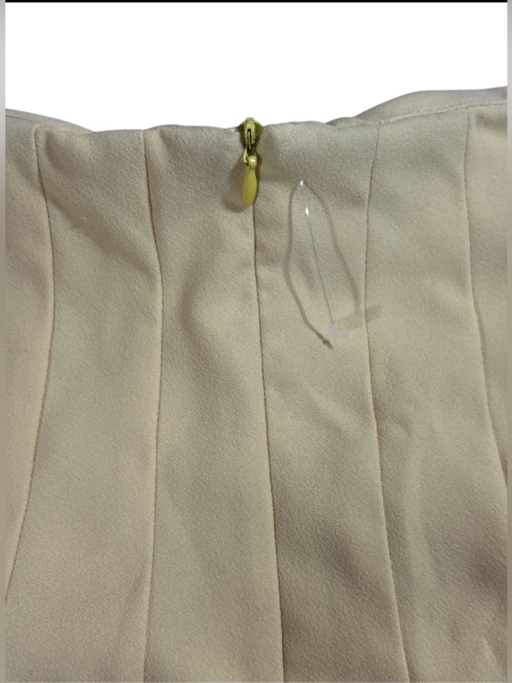 Zara Woman Lemon Yellow Pleated Mini Skirt XS High Waisted Vibrant Aesthetic - Picture 7 of 8